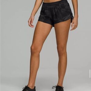 lululemon athletica Black Camo Women's Athletic Shorts